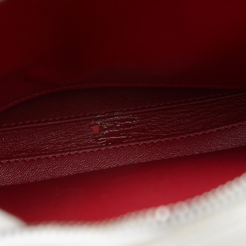 CCフィリグリー バニティ 2WAYバッグ キャビアスキン ホワイト/ブラック A93343 ショルダーバッグ