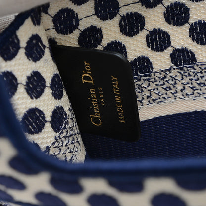 ブックトート ミニ ドット柄 キャンバス ネイビー/ホワイト S5475ZBBI トートバッグ