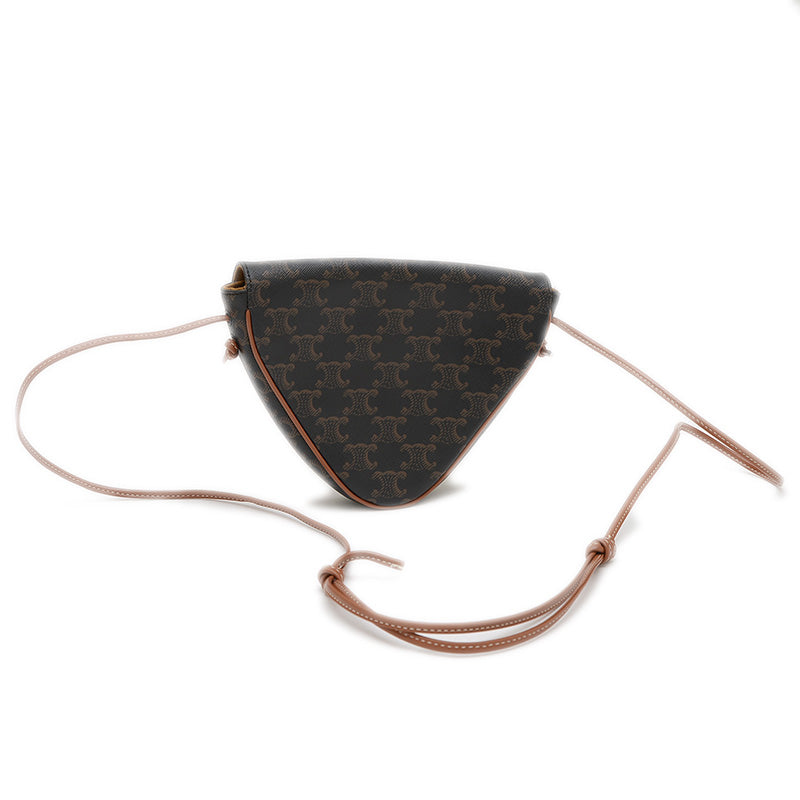 トリオンフ トライアングル ショルダーバッグ タン/ブラック 195902 ショルダーバッグ