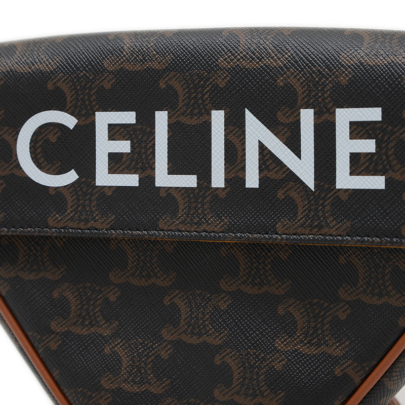 トリオンフ トライアングル ショルダーバッグ タン/ブラック 195902 ショルダーバッグ