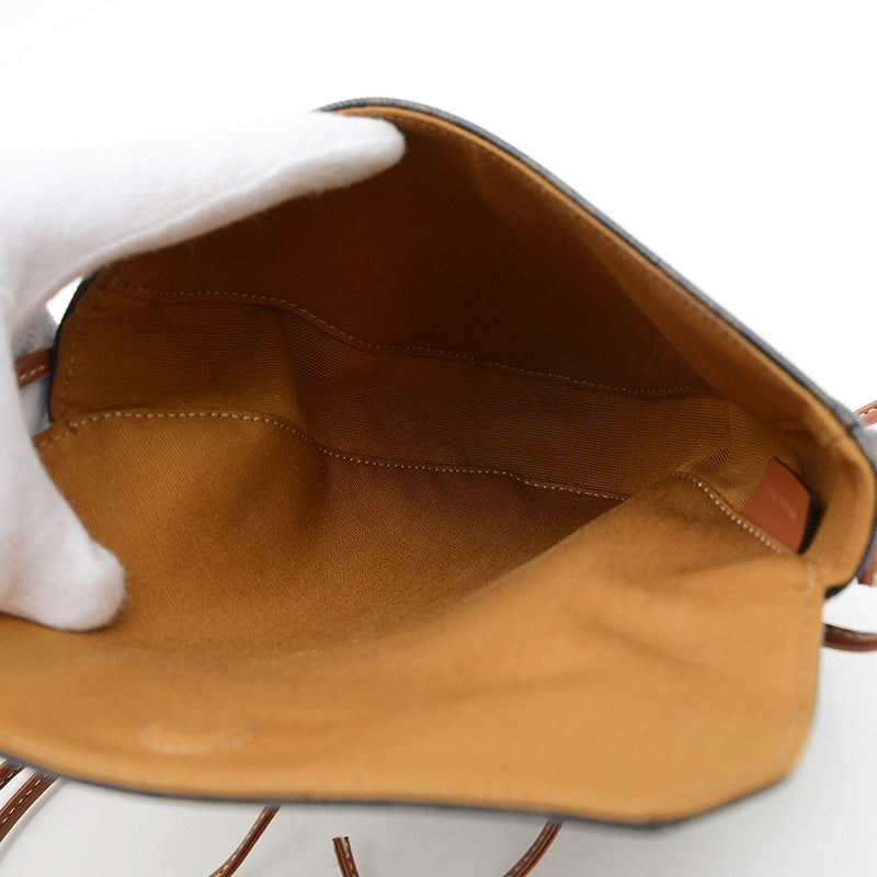 トリオンフ トライアングル ショルダーバッグ タン/ブラック 195902 ショルダーバッグ