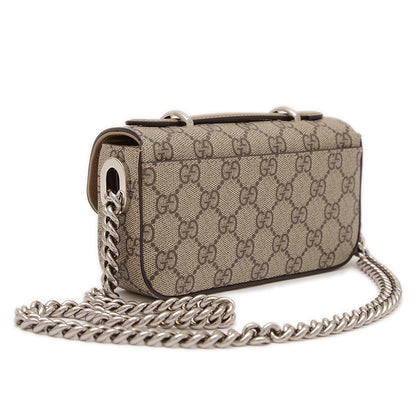 GGスプリーム チェーンショルダーバッグ ベージュ 760194 ショルダーバッグ