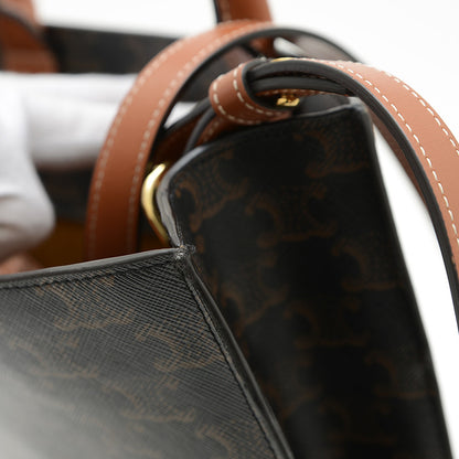 バーティカル カバ 2WAYバッグ スモール タン/ブラック 191542BZK トートバッグ