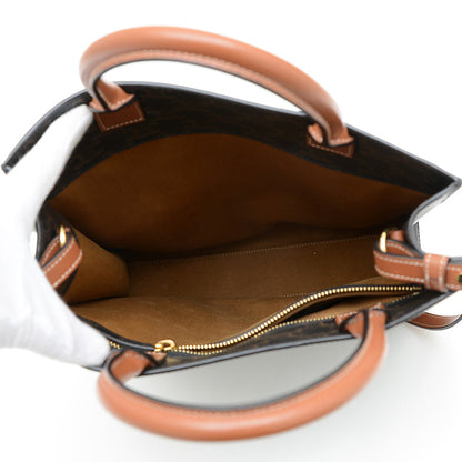 バーティカル カバ 2WAYバッグ スモール タン/ブラック 191542BZK トートバッグ