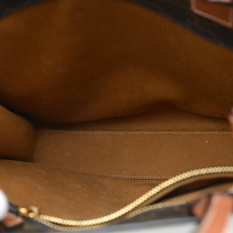 バーティカル カバ 2WAYバッグ スモール タン/ブラック 191542BZK トートバッグ