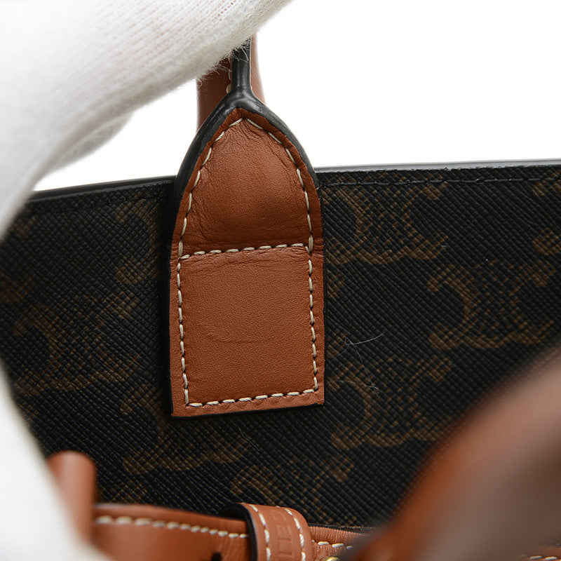 バーティカル カバ 2WAYバッグ スモール タン/ブラック 191542BZK トートバッグ