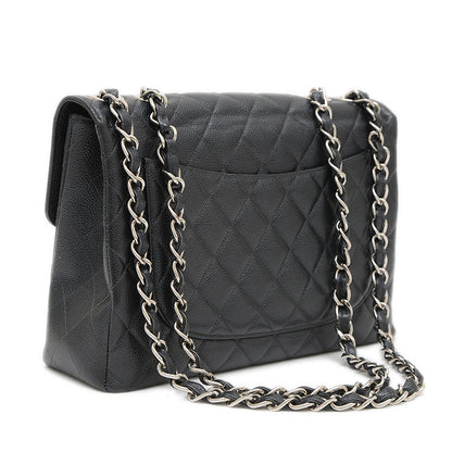 デカマトラッセ30 チェーンショルダー キャビア ブラック シルバー金具 A28600 ショルダーバッグ