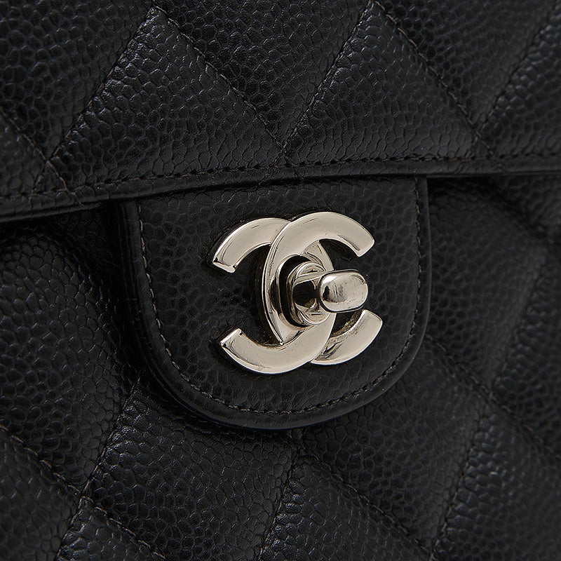 デカマトラッセ30 チェーンショルダー キャビア ブラック シルバー金具 A28600 ショルダーバッグ