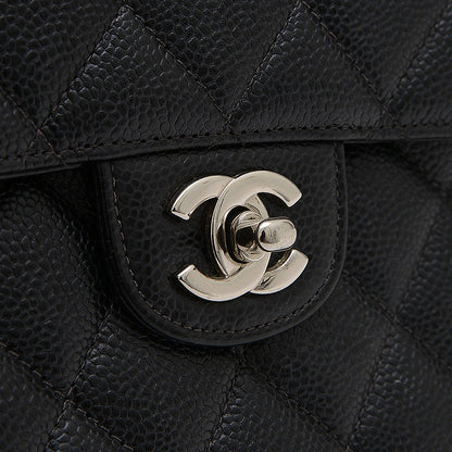 デカマトラッセ30 チェーンショルダー キャビア ブラック シルバー金具 A28600 ショルダーバッグ