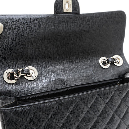 デカマトラッセ30 チェーンショルダー キャビア ブラック シルバー金具 A28600 ショルダーバッグ