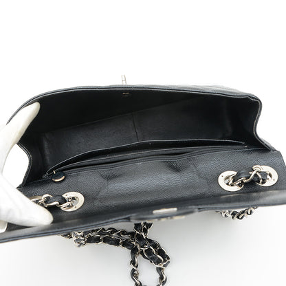 デカマトラッセ30 チェーンショルダー キャビア ブラック シルバー金具 A28600 ショルダーバッグ