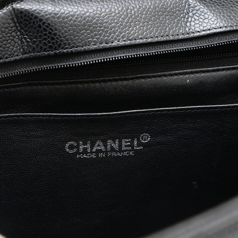 デカマトラッセ30 チェーンショルダー キャビア ブラック シルバー金具 A28600 ショルダーバッグ