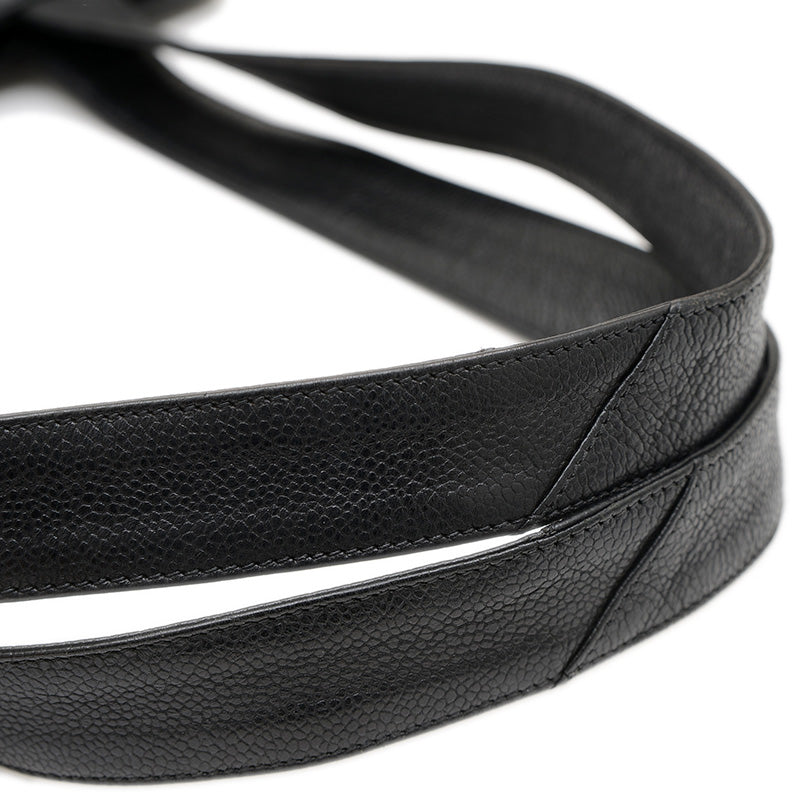 ココマーク ショルダーバッグ トート キャビアスキン ブラック ヴィンテージ ショルダーバッグ