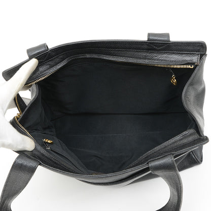 ココマーク ショルダーバッグ トート キャビアスキン ブラック ヴィンテージ ショルダーバッグ