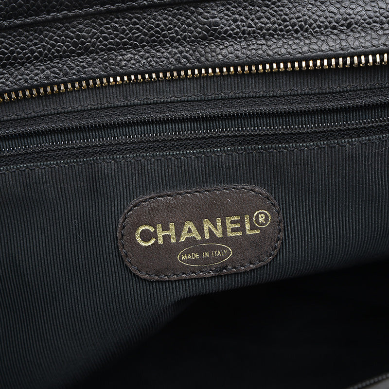 ココマーク ショルダーバッグ トート キャビアスキン ブラック ヴィンテージ ショルダーバッグ