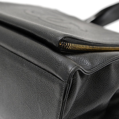 ココマーク ショルダーバッグ トート キャビアスキン ブラック ヴィンテージ ショルダーバッグ