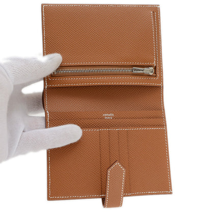 ベアンコンパクト 財布 エプソン ゴールド シルバー金具 Z刻印 二つ折り財布