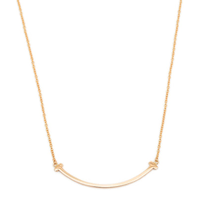 Tスマイル ネックレス スモール K18PG ネックレス