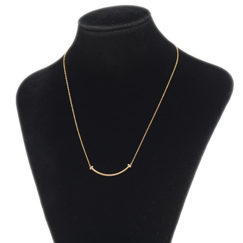 Tスマイル ネックレス スモール K18PG ネックレス