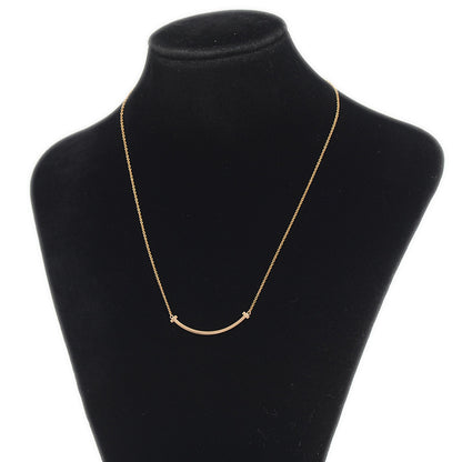 Tスマイル ネックレス スモール K18PG ネックレス