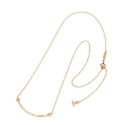 Tスマイル ネックレス スモール K18YG ネックレス