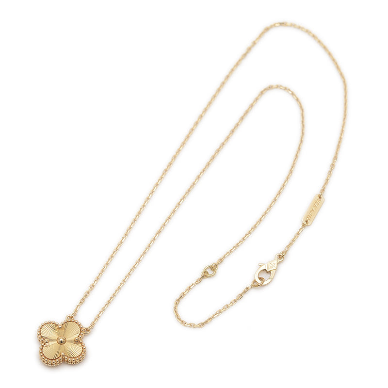 ヴィンテージ アルハンブラ ペンダント ネックレス ギョーシエ K18YG VCARP4KL00 ネックレス