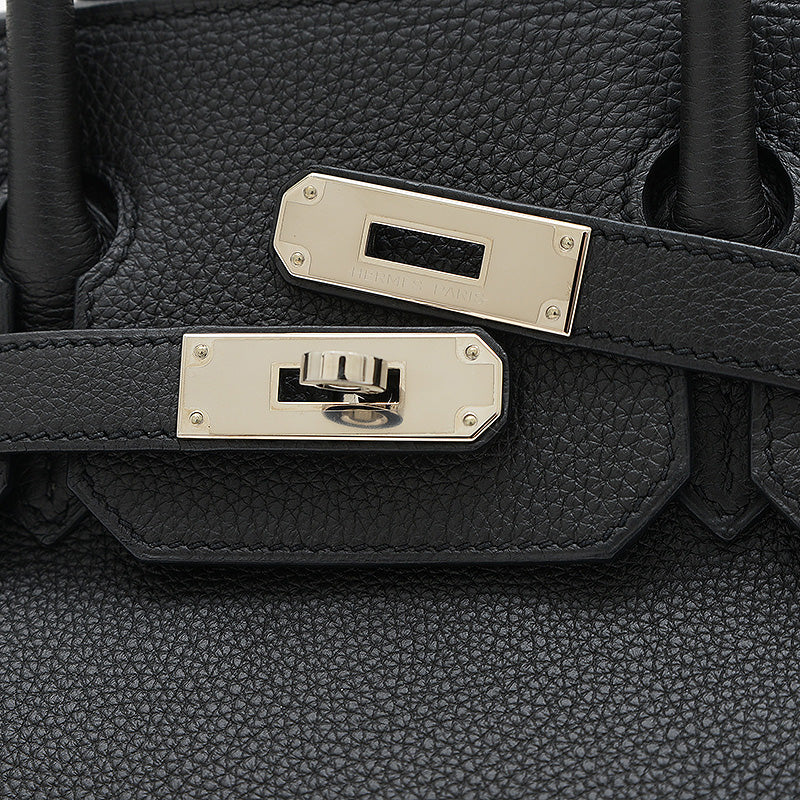 バーキン30 トゴ ブラック シルバー金具 C刻印 ハンドバッグ