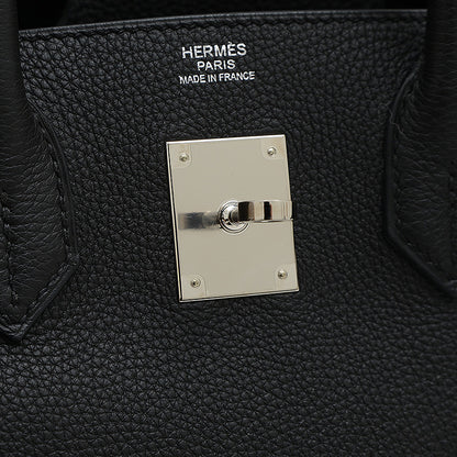 バーキン30 トゴ ブラック シルバー金具 C刻印 ハンドバッグ