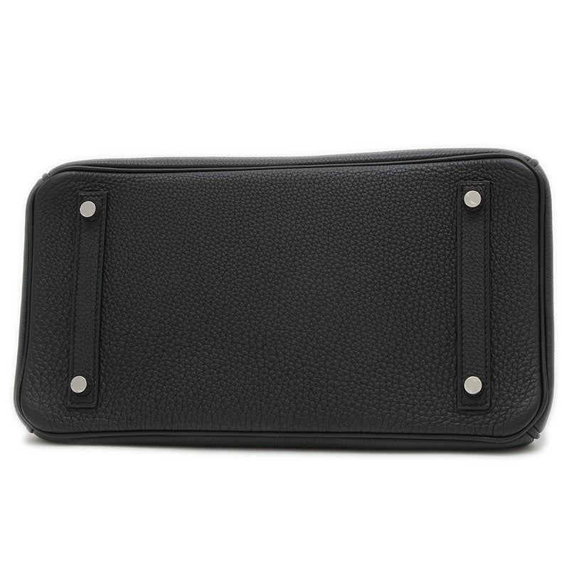 バーキン30 トゴ ブラック シルバー金具 C刻印 ハンドバッグ