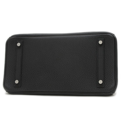 バーキン30 トゴ ブラック シルバー金具 C刻印 ハンドバッグ