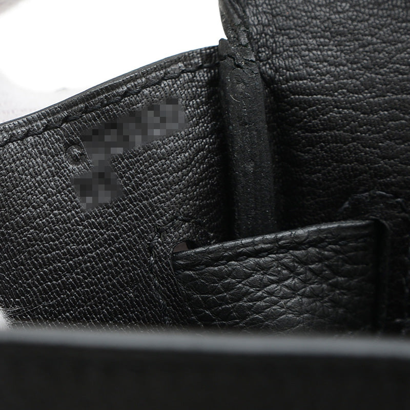 バーキン30 トゴ ブラック シルバー金具 C刻印 ハンドバッグ