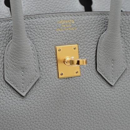 バーキン25 トゴ ブルーグラシエ ゴールド金具 K刻印 ハンドバッグ