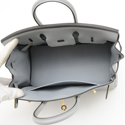 バーキン25 トゴ ブルーグラシエ ゴールド金具 K刻印 ハンドバッグ