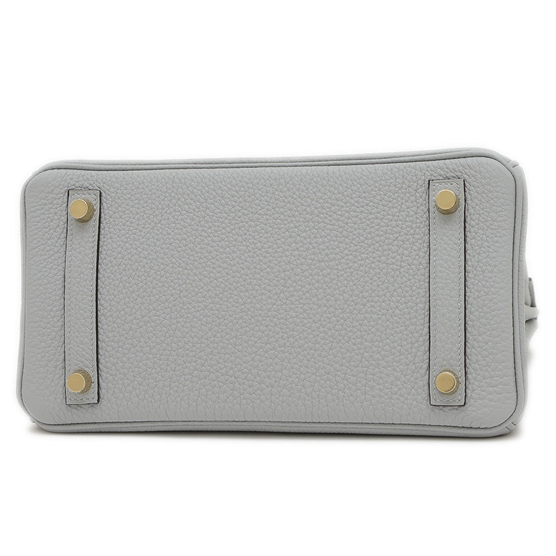 バーキン25 トゴ ブルーグラシエ ゴールド金具 K刻印 ハンドバッグ