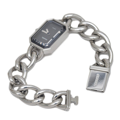 プルミエール レディース 黒文字盤 SS クォーツ H0451 Mサイズ 腕時計