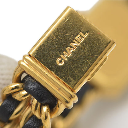 プルミエール レディース 黒文字盤 GP クォーツ H0001 Mサイズ 腕時計