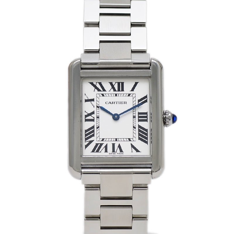 タンクソロSM レディース シルバー文字盤 クォーツ W5200013 腕時計