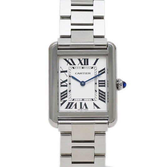 タンクソロSM レディース シルバー文字盤 クォーツ W5200013 腕時計