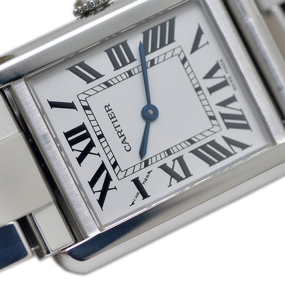 タンクソロSM レディース シルバー文字盤 クォーツ W5200013 腕時計