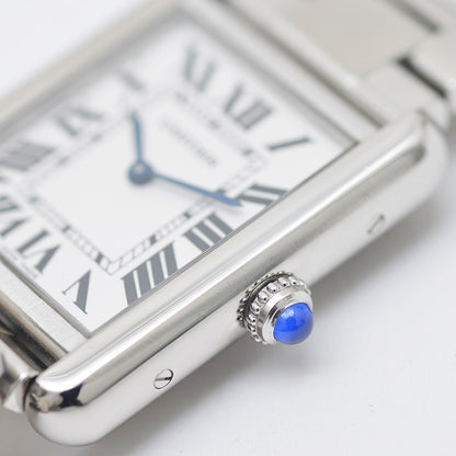 タンクソロSM レディース シルバー文字盤 クォーツ W5200013 腕時計