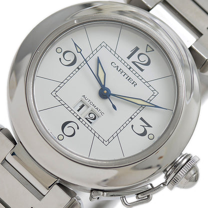 パシャＣ ビッグデイト ボーイズ 白文字盤 SS オートマ 腕時計