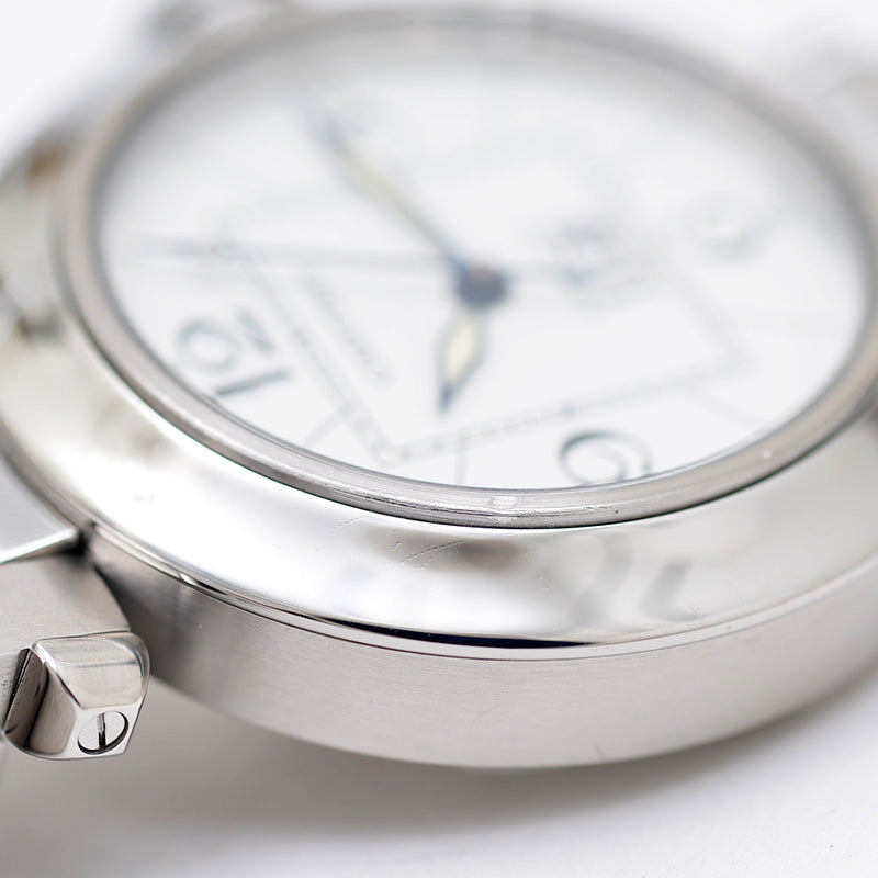 パシャＣ ビッグデイト ボーイズ 白文字盤 SS オートマ 腕時計