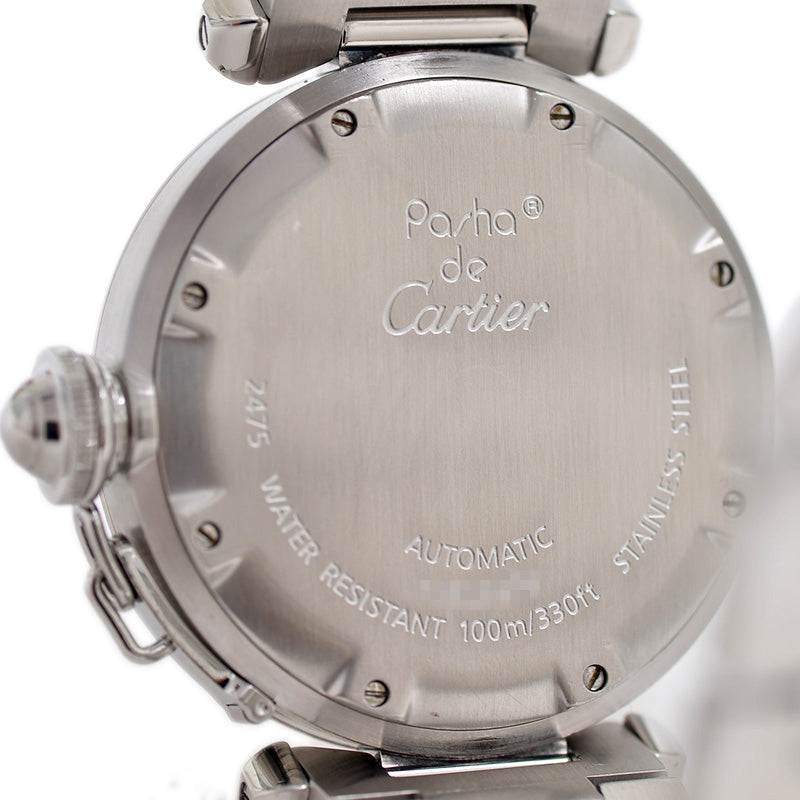 パシャＣ ビッグデイト ボーイズ 白文字盤 SS オートマ 腕時計