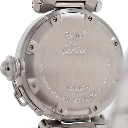 パシャＣ ビッグデイト ボーイズ 白文字盤 SS オートマ 腕時計