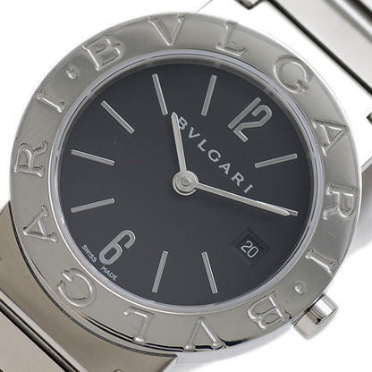 ブルガリブルガリ レディース 黒文字盤 SS クォーツ BB26SS 腕時計