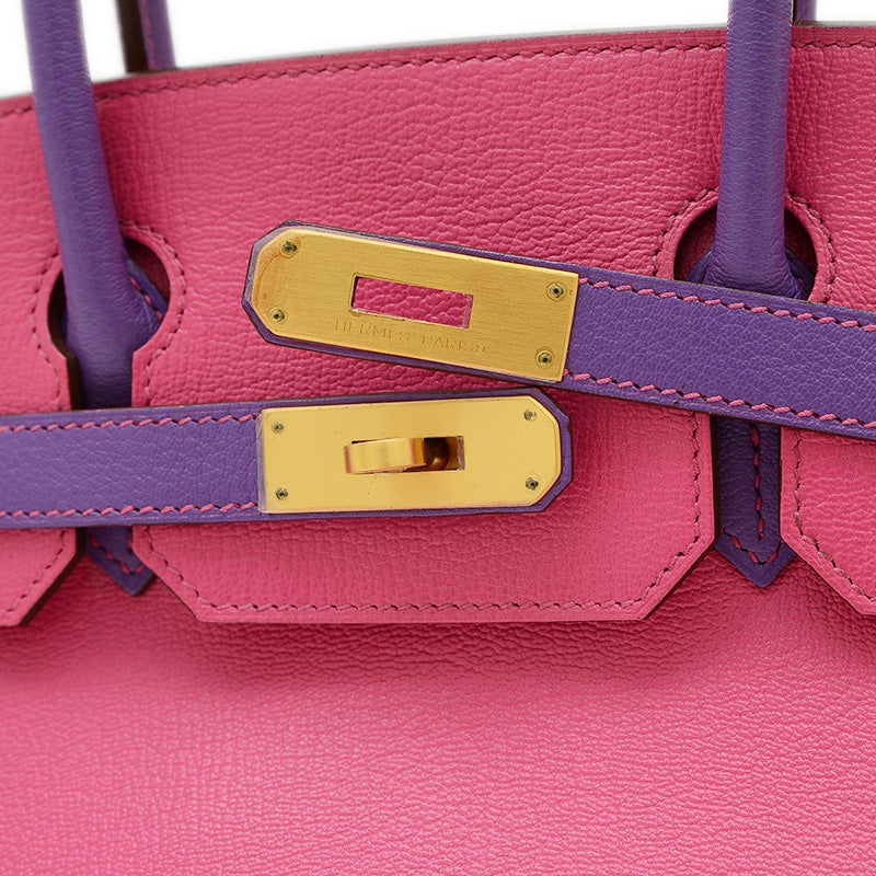 バーキン30 パーソナル シェーブル ローズティリアン/パルム マットゴールド金具 ハンドバッグ