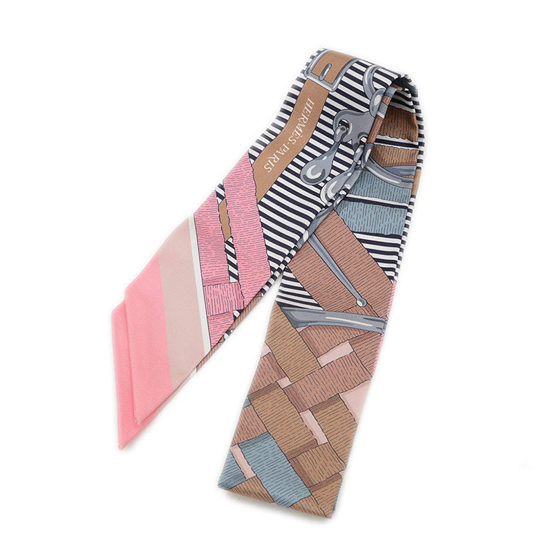 ツイリー スカーフ 馬銜 シュミーズ ヴィユーローズ/グリ/キャメル スカーフ