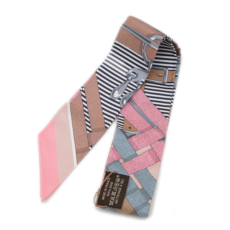 ツイリー スカーフ 馬銜 シュミーズ ヴィユーローズ/グリ/キャメル スカーフ