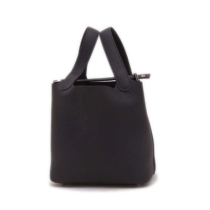 ピコタンロック PM 18 トリヨン キャバン シルバー金具 K刻印 ハンドバッグ