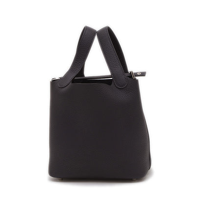 ピコタンロック PM 18 トリヨン キャバン シルバー金具 K刻印 ハンドバッグ